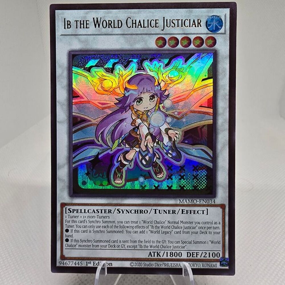 Ib the World Chalice Justiciar MAMO-EN034 YuGiOh Magnificent Monsters